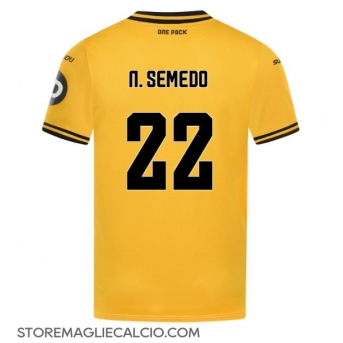 Wolves Nelson Semedo #22 Maglia Gara Casa Repliche 2024-25 Maniche Corte